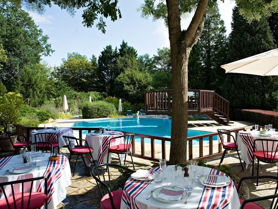 Hotellerie Du Bas-Breau Barbizon Bagian luar foto